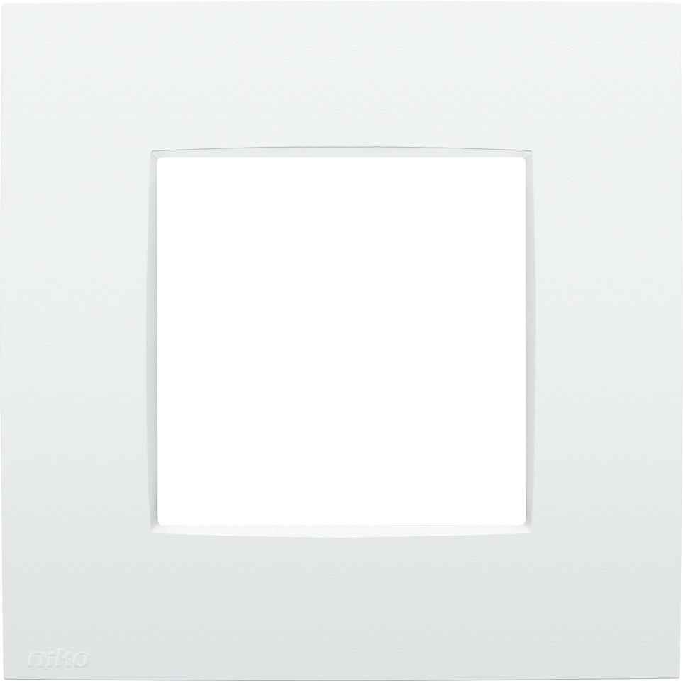 Niko Intense Lunar White Coated Afdekraam 1-voudig HV mat wit 137-76100 afbeelding 2